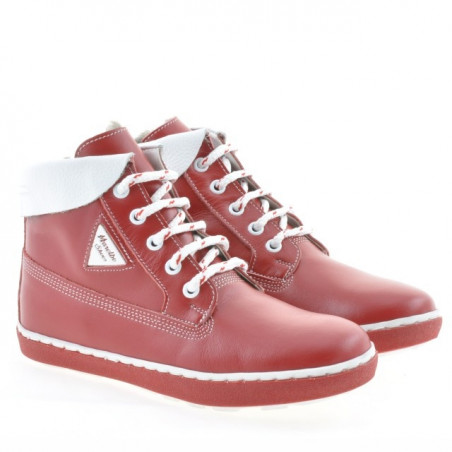 Kinderstiefel 3206 rot+weiß