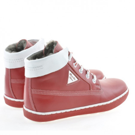 Kinderstiefel 3206 rot+weiß