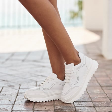 Damen-Sportschuhe 6074 weiß kombiniert lifestyle