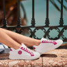 Damen-Sneaker 6073 weiß+fuchsia lifestyle