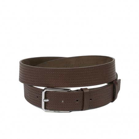 Herren Gürtel 70b gepresst braun