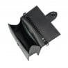 Damentasche Schultertasche 028g 01 Krokodil Lack Schwarz