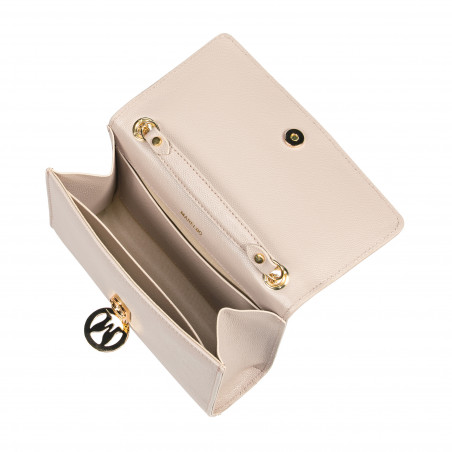 Damentasche Schultertasche 013g Beige Kaviar