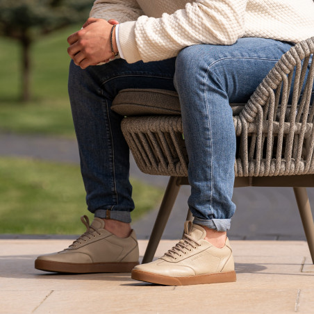 Herrenschuhe casual/sport 968 Sandfarbe