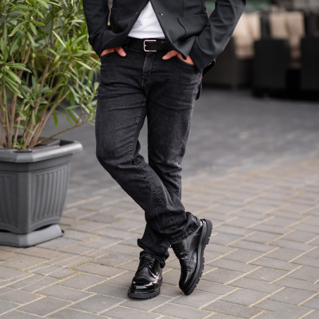 Elegante Herrenschuhe 972 schwarz florantic kombiniert