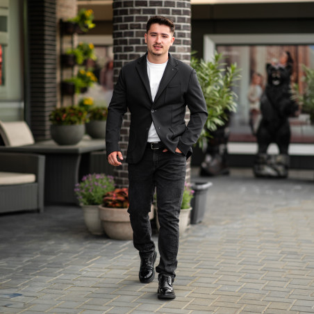 Elegante Herrenschuhe 972 schwarz florantic kombiniert