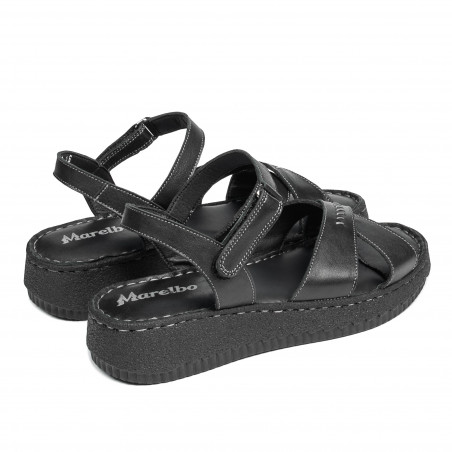 Damensandalen 5102 Schwarz