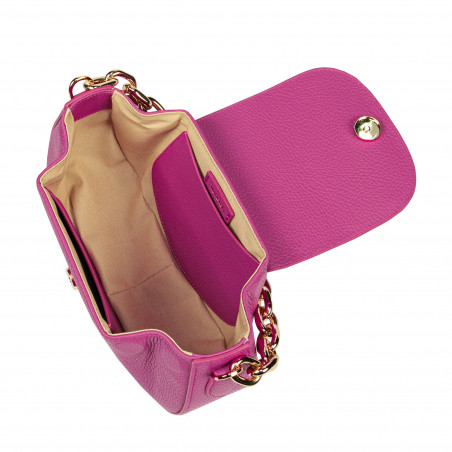 Damen-Schultertasche 027g fuchsia rosa