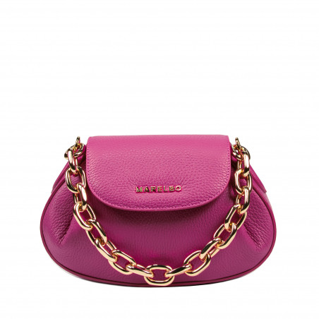 Damen-Schultertasche 027g fuchsia rosa