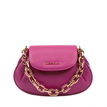 Damen-Schultertasche 027g fuchsia rosa