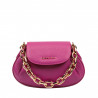 Damen-Schultertasche 027g fuchsia rosa
