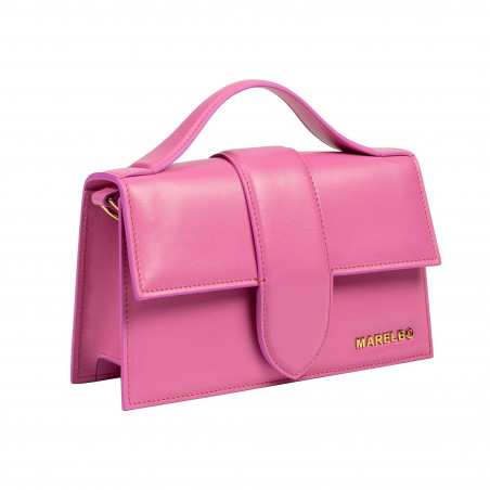 Damen-Umhängetasche 028g fuchsia-rosa