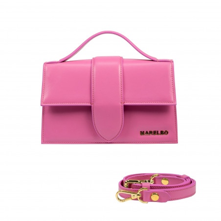 Damen-Umhängetasche 028g fuchsia-rosa