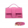 Damen-Umhängetasche 028g fuchsia-rosa
