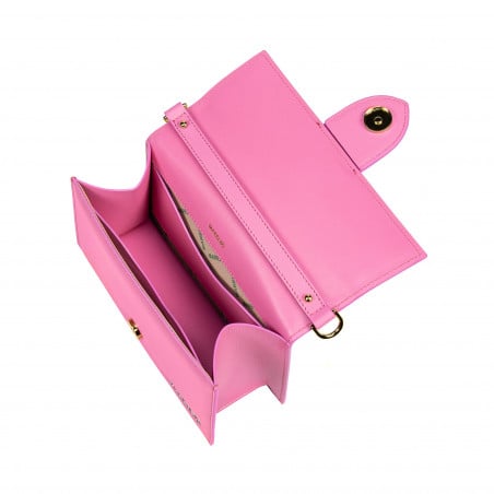 Damen-Umhängetasche 028g fuchsia-rosa