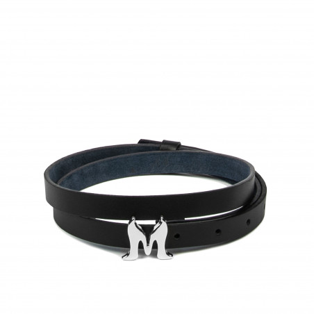 Damen Gürtel 42-1m schwarz