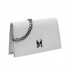 Damentasche Schultertasche 029g 01 Krokodil Weiß