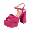Damensandalen 1310 Rosa Velours 01