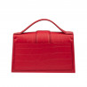 Damen Schultertasche 028g Kroko rot