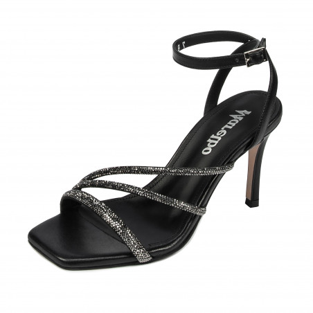 Damensandalen 1337 schwarz