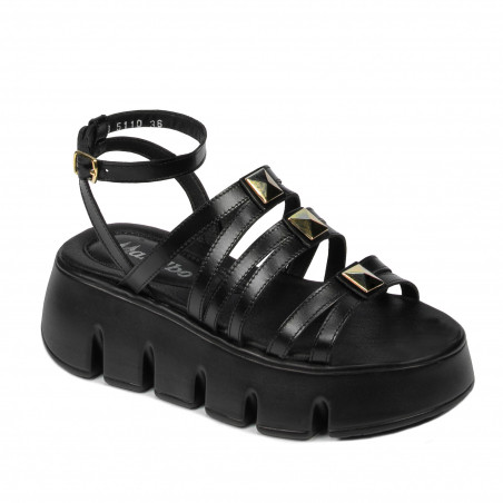 Damensandalen 5110 schwarz