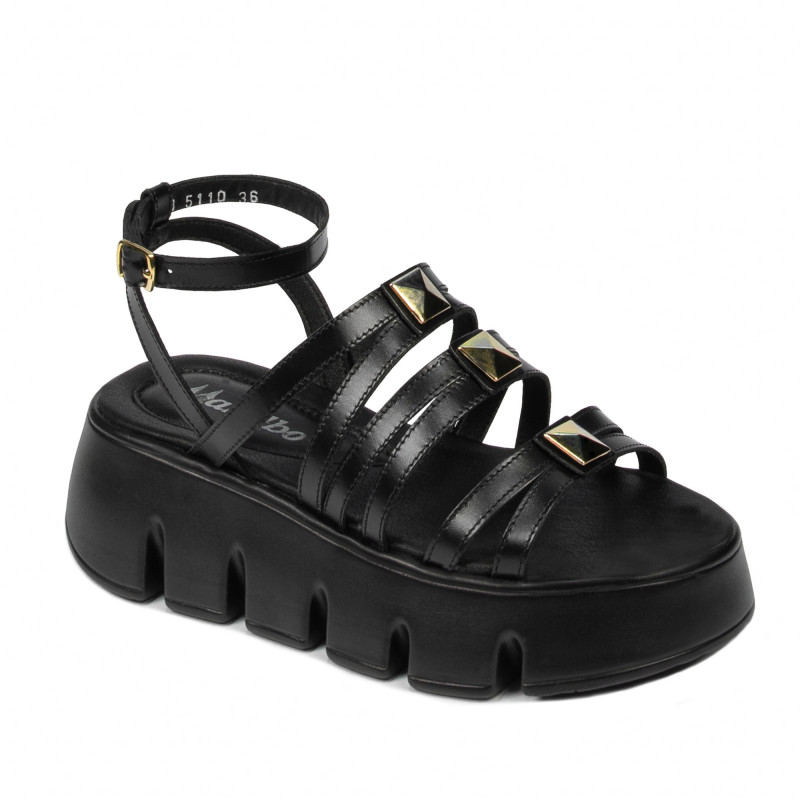 Damensandalen 5110 schwarz