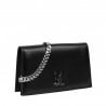 Schultertasche Damen 029g 01 schwarz