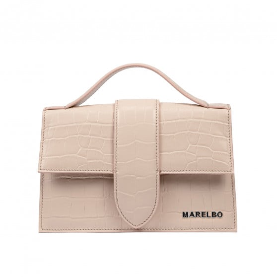 Damentasche Schultertasche 028g 01 Krokodil Beige Damentasche Schultertasche 028g 01 Krokodil Beige