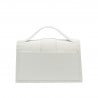Damentasche Schultertasche 028g 01 Croco Weiß