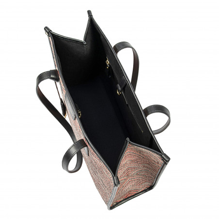 Damentasche für den Strand 031-1g rosa kombiniert motiv