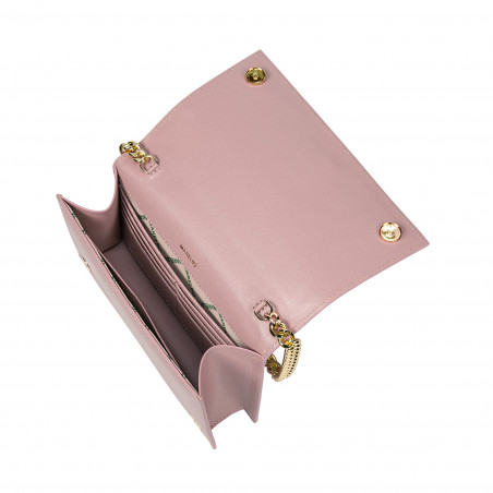 Damentasche über der Schulter 029g poudre saffiano