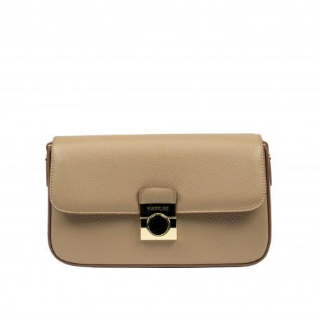 Damen-Schultertasche 025g biz cappuccino