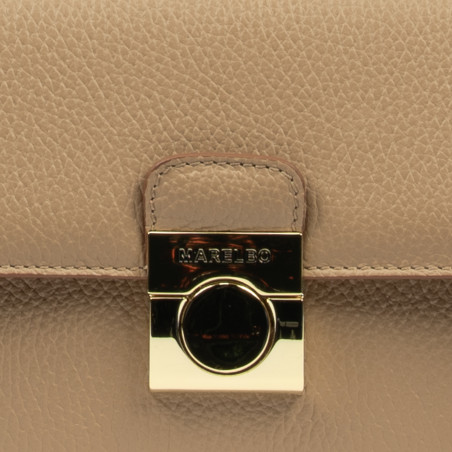Damen-Schultertasche 025g biz cappuccino