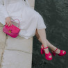 Damentasche 022g Fuchsia-kombiniert lifestyle