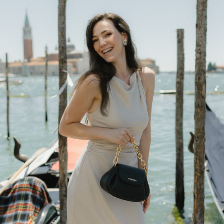 Damentasche Schultertasche 027g schwarz