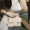Damentasche Schultertasche 028g Croco Beige lifestyle