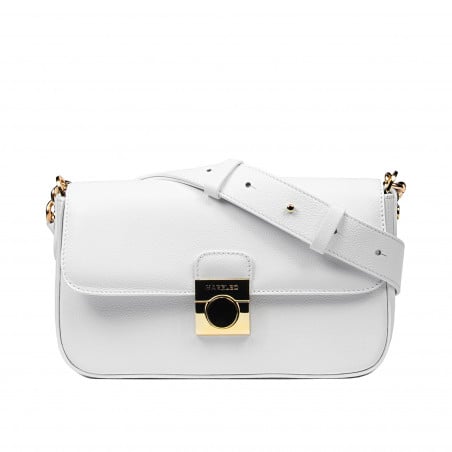 Damentasche Schultertasche 025g biz weiß