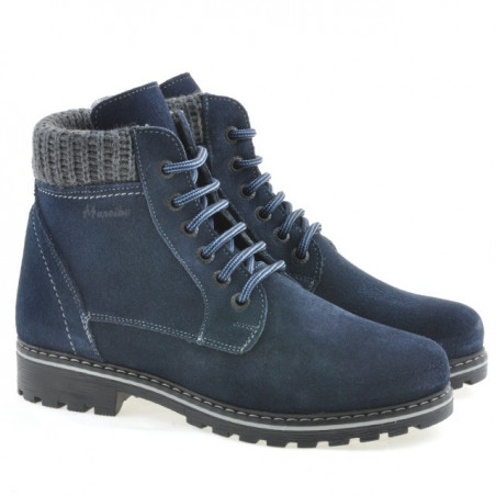 Damen Stiefel 3269 Indigo Veloursleder