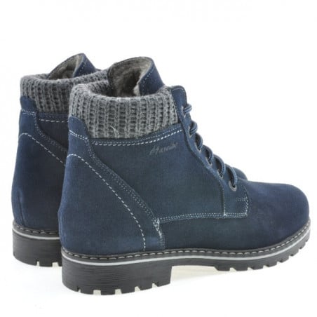 Damen Stiefel 3269 Indigo Veloursleder
