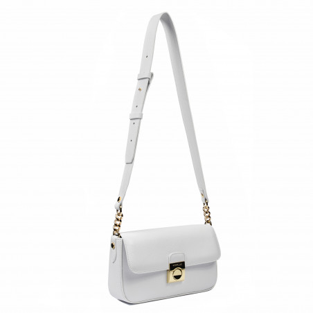 Damentasche Schultertasche 025g biz weiß