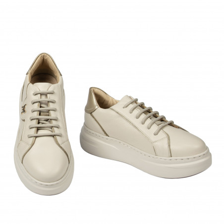 Damen-Sportschuhe 6077 beige kombiniert
