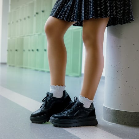 Damen-Sneaker 6074 schwarz kombiniert lifestyle
