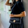 Damentasche Schultertasche 025g Biz Schwarz