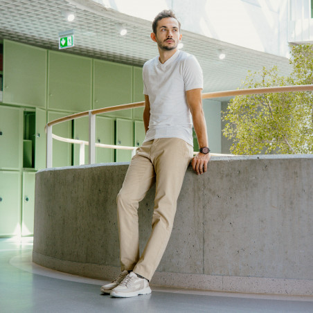 Herren-Sportschuhe 966 beige kombiniert lifestyle