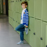 Kinderschuhe 2014 blau+weiß lifestyle