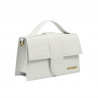 Damentasche Schultertasche 028g Croco Weiß
