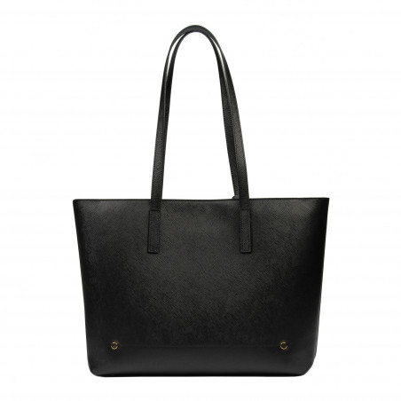 Damentasche Umhängetasche 030g schwarz Safiano