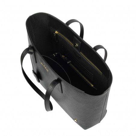 Damentasche Umhängetasche 030g schwarz Safiano