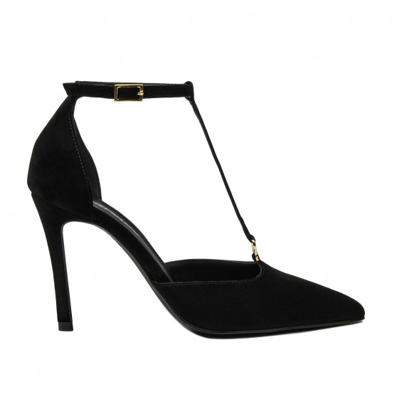 Elegante Damenschuhe 1323 schwarzer Velours Elegante Damenschuhe 1323 schwarzer Velours
