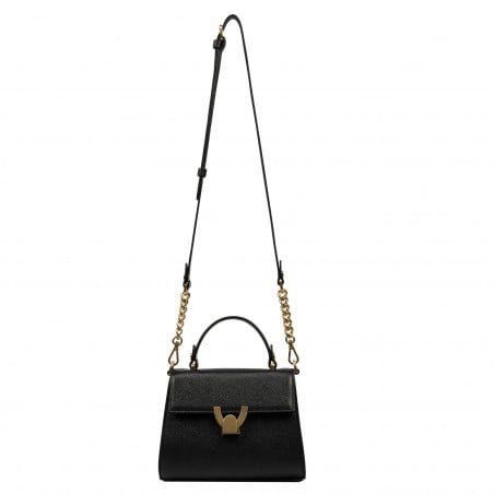 Damentasche Schultertasche 032g schwarz Kaviar